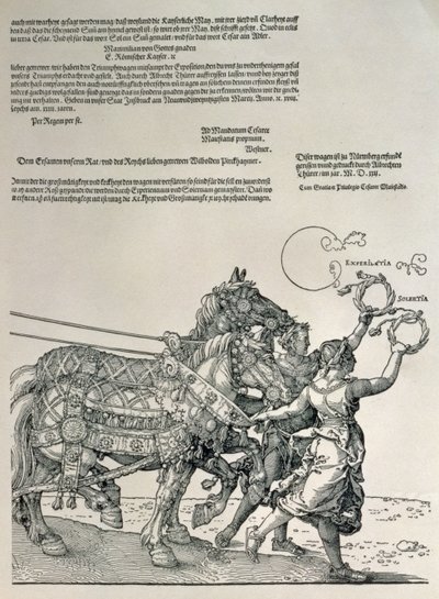 Triumphal Chariot of Emperor Maximilian I, Emperor of Germany (1459-1519): (detail) by Albrecht Dürer